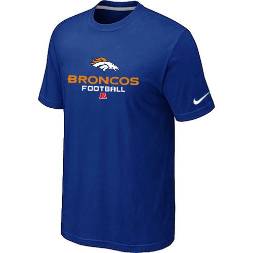Nike Denver Broncos Big & Tall Critical Victory NFL T-Shirt Blue